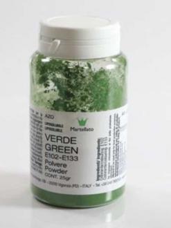 Potravinárska prašková farba pastelová - ZELENÁ, 25g