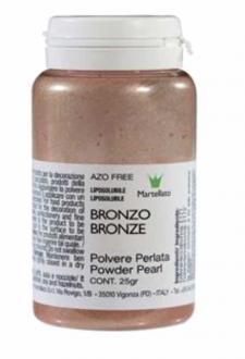 Potravinárska prašková farba perleťová - BRONZOVÁ, 25g, AZO Free