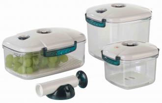 Vákuovacie kontajnery + Easy Pump / set 4ks