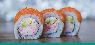 sushi a vybavenie pre sushi prevadzky